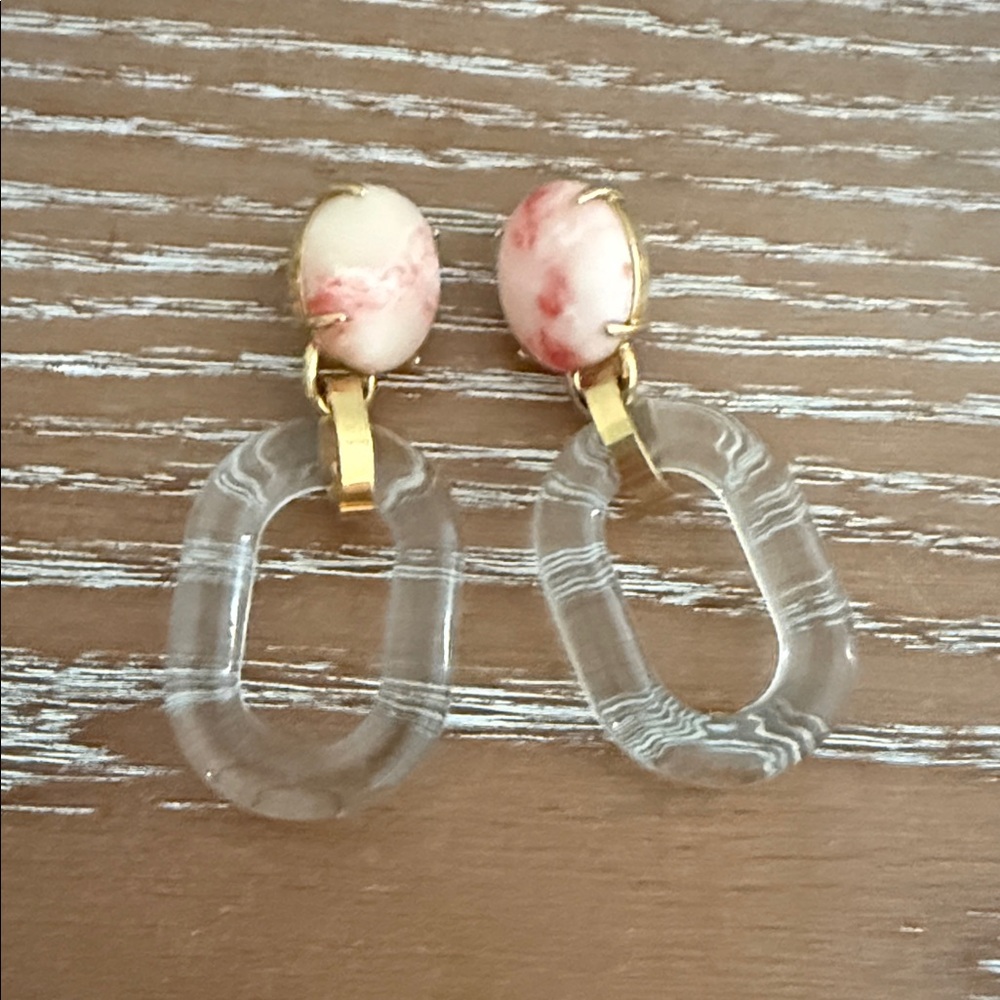 Lele Sadoughi Club Link Coral Earrings